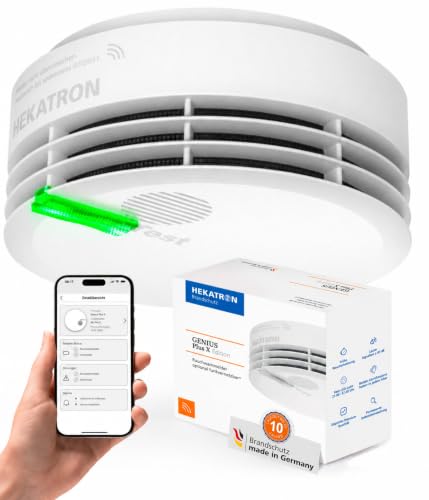 Hekatron Genius Plus X Funk-Rauchmelder, mit App, Made in Germany, 1 Stück – Ansicht 1