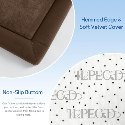 Image of Baby Play Mat for Floor Nursery Rug Muscle Mat Area Rug Playroom Rug 59 inchx59 inch Playpen Mat Elastic Foam 1.3 inch Thick Crawling Mat for Babies,Toddlers, Infants, Kids,Chestnut