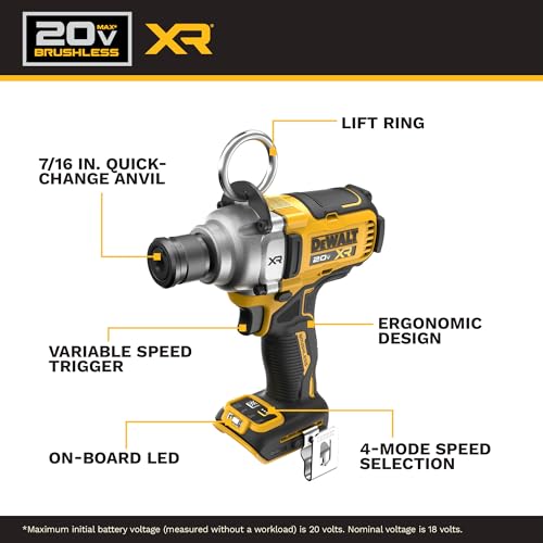 DeWalt 20V MAX XR 7/16" Impact Wrench