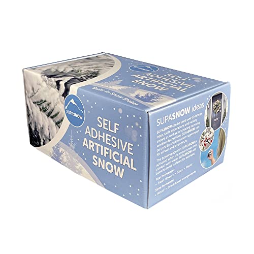 Supa Snow - Self Adhesive Artificial Fake Snow for Christmas Decoration 500g Packaging May Vary