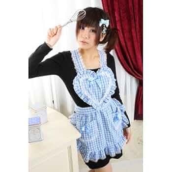 Amazon.co.jp: 【コスプレ】 ハートフリルエプロン ギンガム