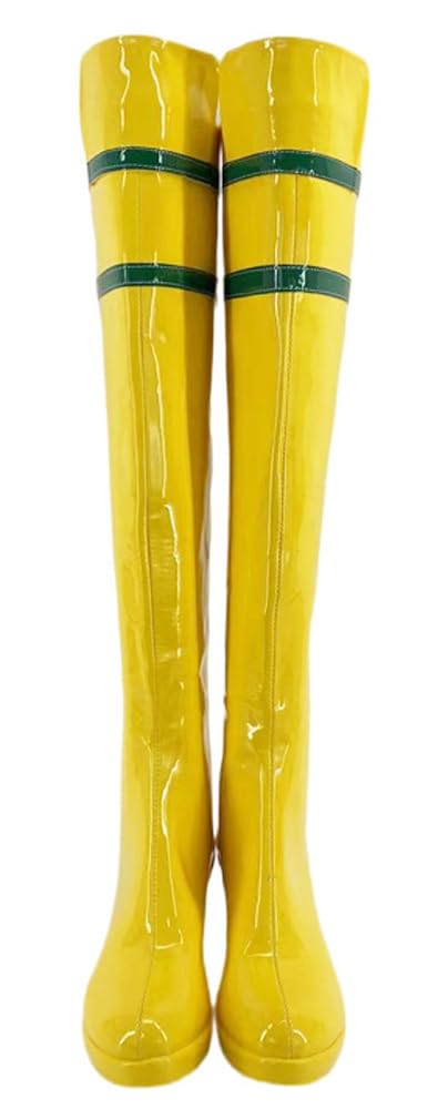 Yragemz Women Rogue Costume Bodysuit Swim Adult Rogue Jumpsuit for Halloween Costume Bodysuit: Yellow US 6 /CH 37