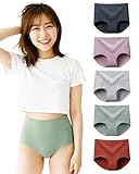 [aicoco] ショーツ レディース オーガニック やわらか コットン【医師監修】 綿 5枚組 ハイウエスト 深ばき ゆるふわ 快眠 パンツ 締め付けない ショーツ コットン 柔らか お腹 すっぽり ショーツ 30代 40代 50代 女性 下着 美尻 M L LL 3L (3XL, オーガニックNEW)