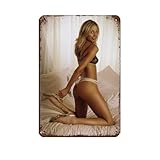 Poster rtro en mtal avec inscription  Actor Stacy Keibler 1  - Dcoration murale - 20 x 30 cm