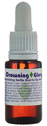 Living Libations - Organic Crowning Glory Nourishing Nettle Hair Oil | Natural, Wildcrafted, Vegan Clean Beauty (0.5 fl oz | 15 mL)
