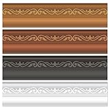 BeYumi Classic Frame Border Trim - 80Pcs Back to School Classic Vintage Bulletin Board Borders Photo Picture Artwork Collage Borders Bulletin Board Set Gallery School Classroom Office Chalkboard Decor