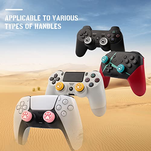 Image of 6 Pcs Cute Thumb Grip Button Cap Compatible with PlayStation 5 (PS5), PlayStation 4 (PS4), Xbox One, Xbox Series X /S, Nintendo Switch Pro Controller Joystick Grips Accessories