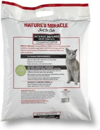 Nature's Miracle Intense Defense Clumping Litter, 20 lb