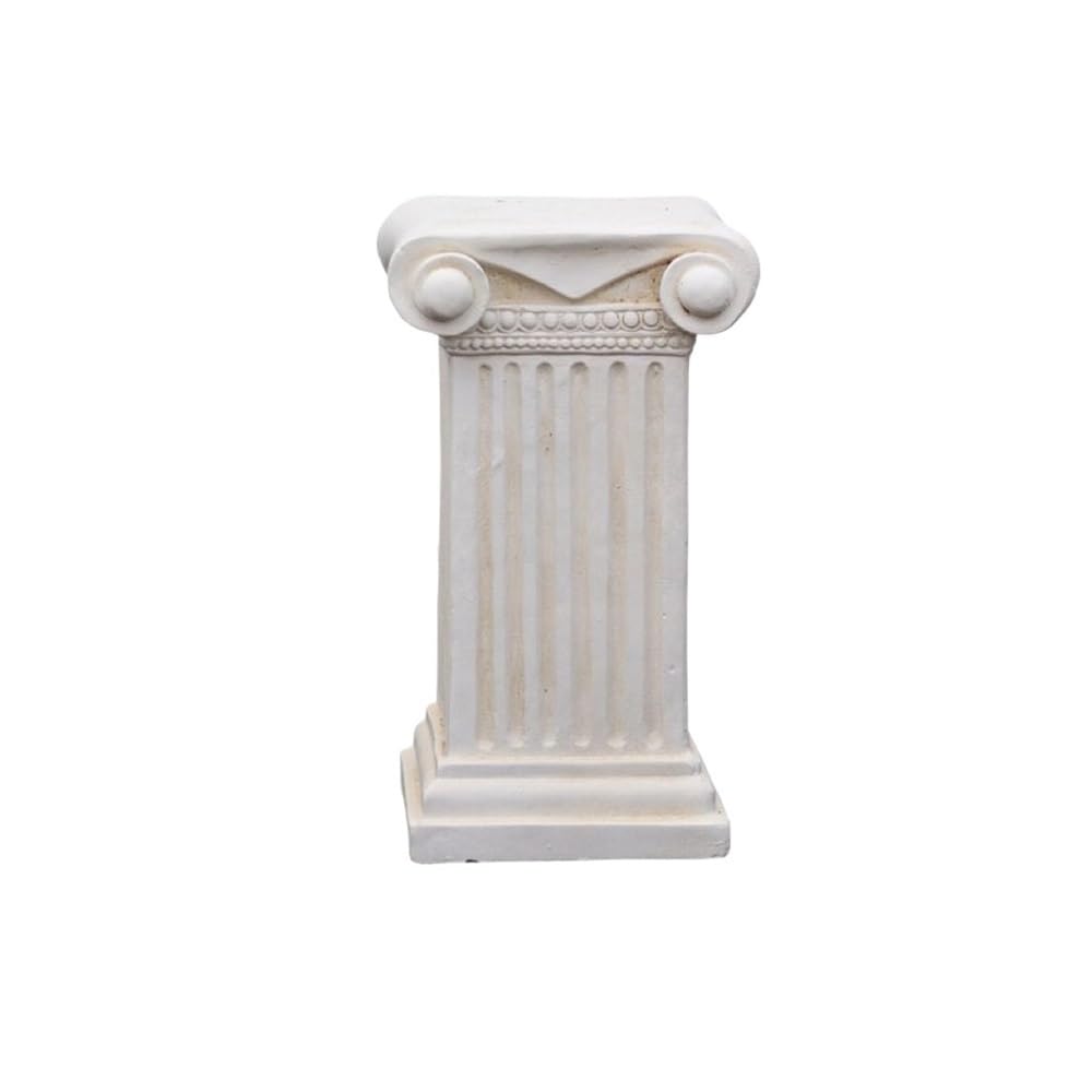 European Roman Pillar Pedestal Stand, Outdoor Garden Sculpture Plinth Ornament