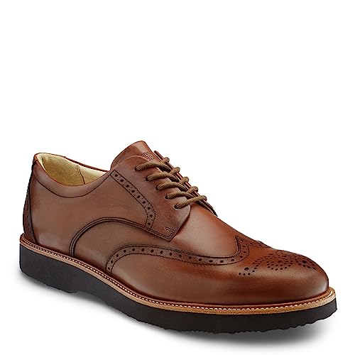 Samuel Hubbard Tipping Point - Shoes for Men - Smooth Leather Lining - Blind Eyelets - Leather Lining Whiskey Tan 11 EE - Wide
