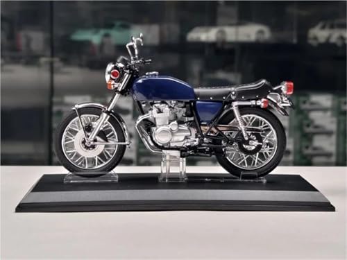 Moto miniature Honda CB400 turquoise, idée cadeau idéale pour motard