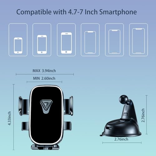 Nanrrony Boat Phone Holder, Waterproof Suction Cup Boat Cell Phone Mount Dashboard Universal Truck Desk Boat Stand Heavy Duty For Boating Kayak Sailing Marine Marina For Iphone Samsung Google All Smartphones thumb #3