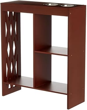 The Lakeside Collection Decorative End Table with Drink Holder - Walnut, Brown, 2137021