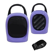 Silicone Cover Case Compatible with JBL Clip 5 Portable Bluetooth Speaker, Protective Case for JBL Clip 5 Bluetooth Speaker Case Only Purple