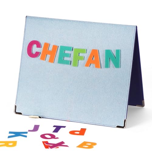 CHEFAN Foldable Felt Board for Toddlers 22 x 13 FreeStanding Flannel Board for Kids as Learning Board for Preschool Classroom and Daycare | Use with Felt Set Felt Book as Story Telling Board