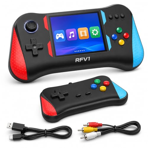 X7M 500 in 1 Retro Handheld Gaming Console | 3.5 Inch Big Display Portable Video Game with TV Support, Built-in Classic Games, 2 Player Mode for Kids & Family Fun ,Best Gift for Kids 2 411nrDfCvcL