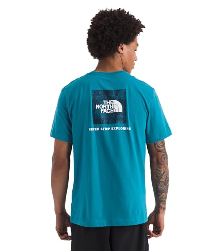 THE NORTH FACE Men's Evolution Regenerative Ink Box NSE Short-sleeve Tee | Regular Fit Cotton Shirt With Logo Graphic