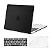 MOSISO Funda Dura Compatible con MacBook Pro 13 2020 A2338 M1 A2289 A2251 A2159 A1989 A1706 A1708, Carcasa Plástico&Cubierta de Teclado de Color a Juego&Protector de Pantalla,Negro