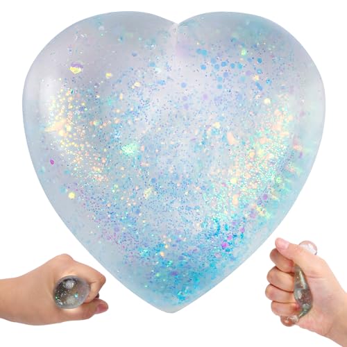 Heart Shape Stress Balls for Adult, Squishy Collectible Figurines Ball