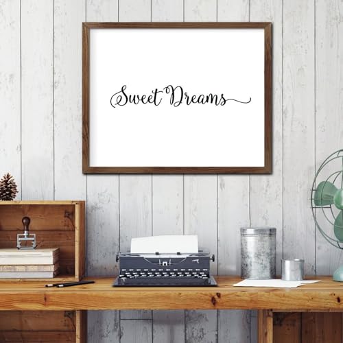 Art chrétien rustique et panneau décoratif en bois Sweet Dreams pour décoration d'intérieur