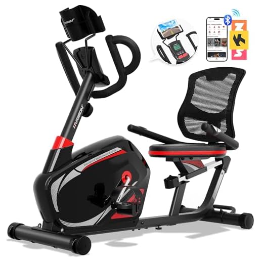 HARISON Magnetic Recumbent Exercise Bike for Seniors, Stationary Bikes for Home with Table Holder (Updated) (HR-B8 Y2023)