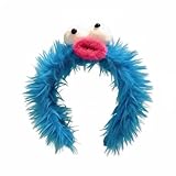 ZTGBQ Diadema De Peluche Azul, Accesorio De Disfraz Para Halloween, Diademapara Carnaval, Carnavaly Fiestas TemáTicas, Cosplay Regalos De Fiesta De CumpleañOs, Galletas Diadema Carnaval