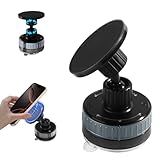 BENTOBEN Supporto Magnetico per Telefono con Ventosa, Porta Cellulare Auto MagSafe Vacuum, Testa Rotante a 360°, Supporto per Auto, Palestra, Specchio, Superficie Liscia, Nero