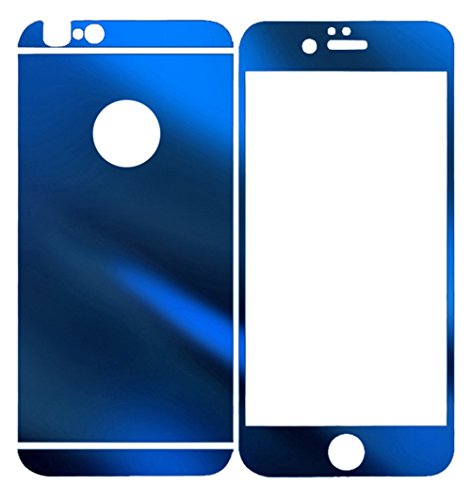 Dreams Mall(TM) Apple iPhone 6Plus/6S Plus,Electroplating Mirror Effect Tempered Glass Screen Protector Film Decal Skin Sticker Front & Back