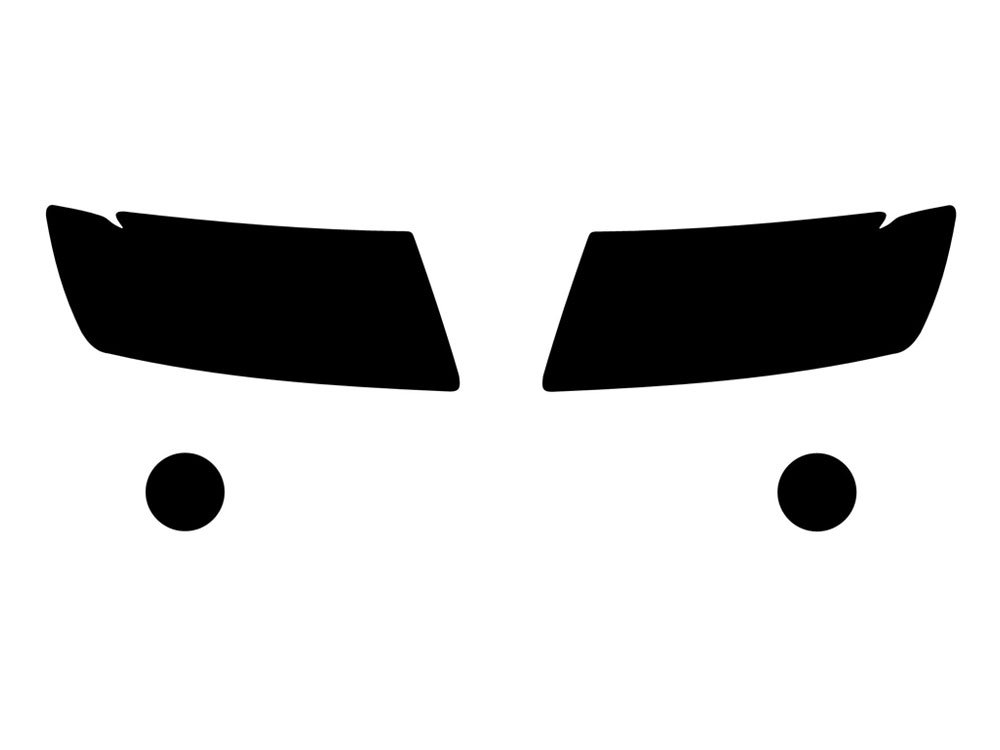 Rvinyl Headlight Tint Covers Compatible with Jeep Grand Cherokee 2011-2013 - Blackout Smoke