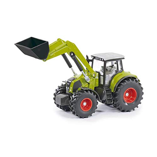 siku 1979, Tractor Claas Axion 850 con cargador frontal, 1:50, Metal/Plástico, Verde, Pala móvil, Enganche pare remolque posterior, Combinable con remolques siku de la misma escala