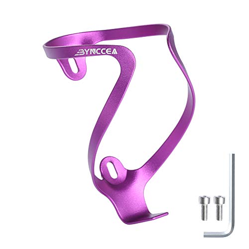 Bynccea Bike Water Bottle Cage Lightweight Aluminum Bicycle Water Bottle Holder for Mountain Bike Road Bike