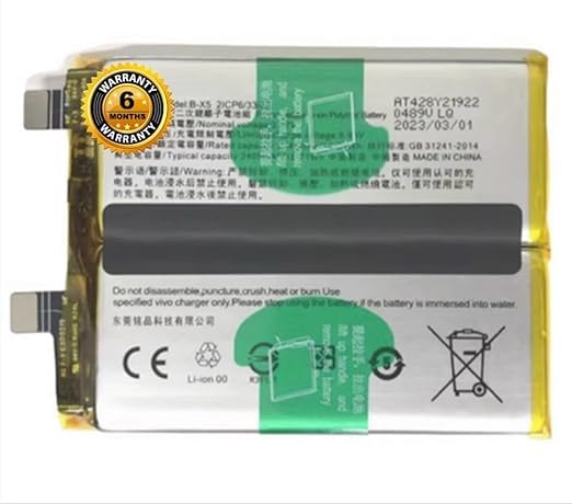 Image of Original B-X5 Battery for Vivo X90 (V2241A) Battery with 6 Month Warranty**(SEP00000015)