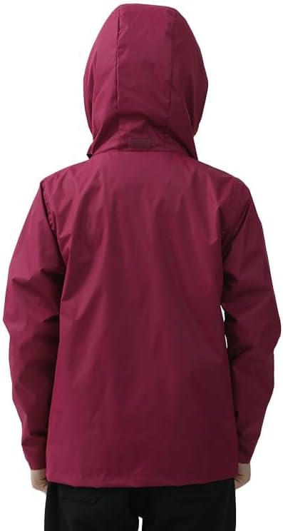YINGJIELIDE Boys Girls Rain Jacket,Kids Lightweight Waterproof Hooded Raincoats Windbreakers,Outdoor Hiking Coat - Image 2