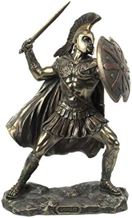 Veronese Design 9 5/8 Inch Greek Hero Achilles Battle Stance Cold. ..