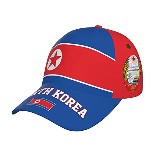 RFSHOP Casquette de baseball avec drapeau coréen de la Corée du Nord - Imprimé 3D - Unisexe - Réglable - Pour adulte, #1670, taille unique