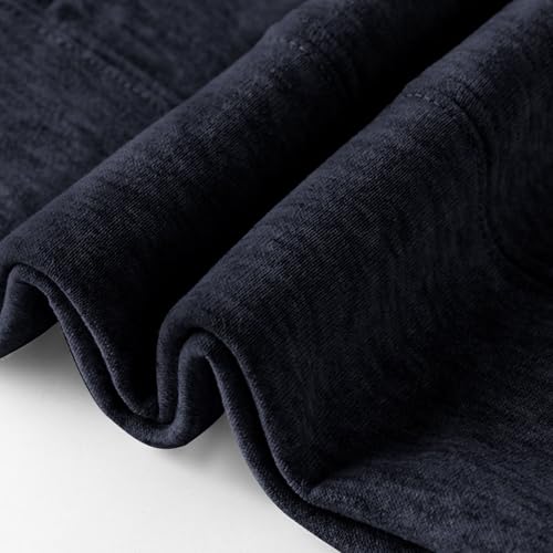 Mens Fleece Lined Hoodies Pullover Casual Long Sleeve Hood Sweatshirt Loose Fashion Fall Winter Warm Coat with Pocket3