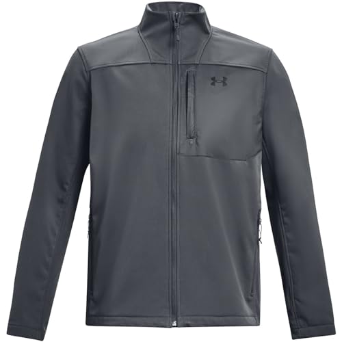 Veste Softshell Under Armour Contre le Froid et le Vent Gris Pitch L