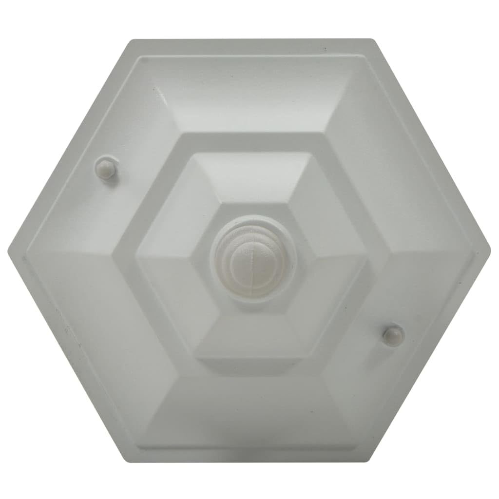 vidaXL 6X Lampioni da Giardino E27 Alluminio Bianco Luce da Esterno Lanterna