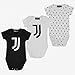 JUVE Juventus Tripack di Body per Neonato - 100% Prodotto Ufficiale - 100% Originale - da 1 a 12 Mesi - Scegli la Taglia (Taglia 3-6 Mesi)