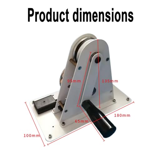 Generatore a manovella - Generatore manuale con maniglia pieghevole, porta di ricarica USB, giocattolo scientifico ideale per la fisica o ornamento per la scrivania di ca,