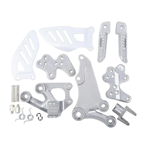 Kit repose-pieds avant pour Suzuki GSXR 600 750 de 2006 à 2010 en aluminium argenté
