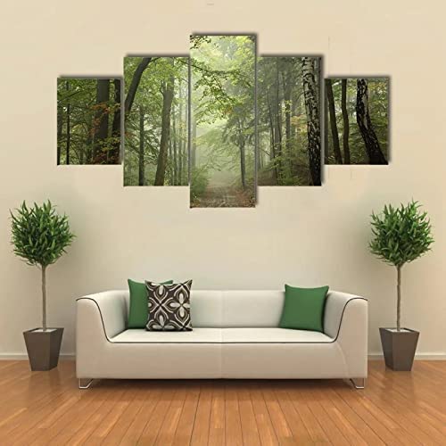 Toile décoration murale premium : nuages brûlants en 5 pièces