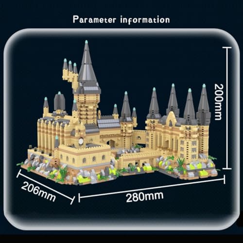 Image of SKY LINE OCEAN || Architecture Fantasy Castle Micro Building Blocks Set || 2929 Pcs || Miniature Model Kit for Adults & Teens [Ages 14+] || 6 Months Structural Warranty