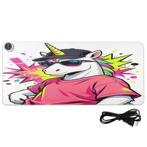 Tapis de souris chauffant en cuir 80x33 cm Hiphop style graffiti