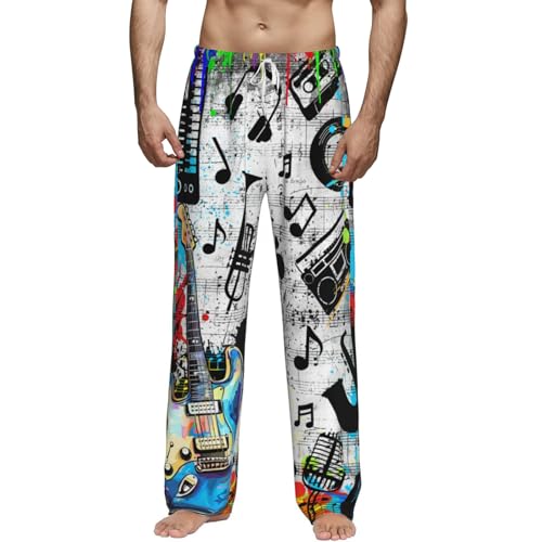 Pantalon de pyjama pour homme avec poches et pantalon de détente