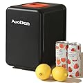 AooDen 4 Liter/6 Cans Electric Car Cooler and Warmer, Thermoelectric Iceless Cooler, Mini Fridge for Skincare,Travel, Car, Dorm Office, Home - 12V/24V DC and 120V AC