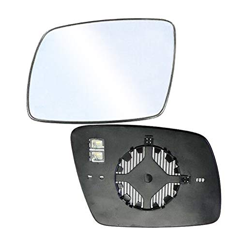 Glace rétroviseur gauche thermique convexe chrome pour Dodge Journey 2009