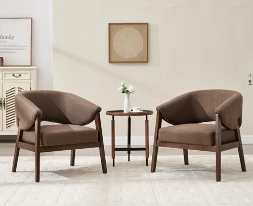 Sillón Barrel Plegable Marrón miniatura 4