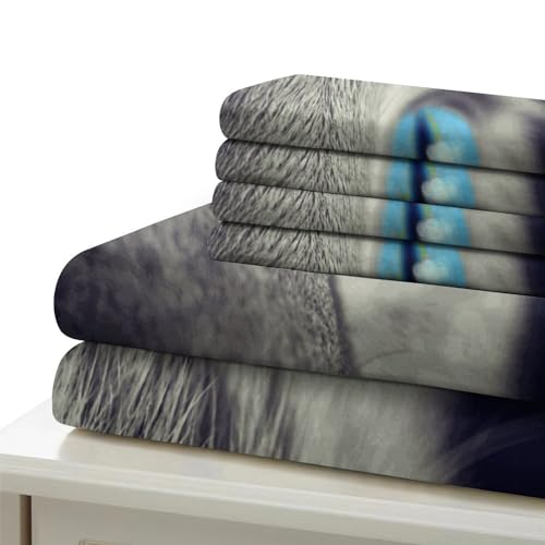 Parure de lit chat IOFEER en microfibre premium de qualité supérieure durable - 6