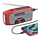 Dolucky Notfall-Solarradio, kurbelradio Notfall weltempfänger testsiege mit LED-Taschenlampe, SOS-Alarm,AM/FM Wetter Wind Up Solar Radio mit 2000mAh Akku für Notladung von Smartphone-Rote
